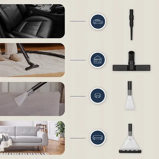 Пилосос Zeegma Zonder PRO AQUA професійний миючий Silver - фото 8