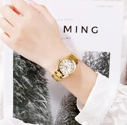 Жіночий годинник Skmei 1620 Gold Steel - фото 2