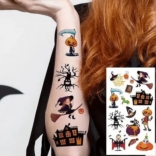 Набор детских временных татуировок "Хэллоуин" Fresh Tattoo kids-tatto-halloween-set-30 - фото 4