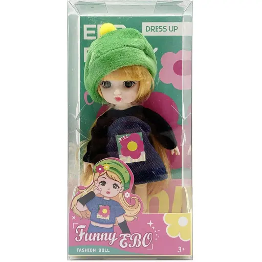 Кукла шарнирная для девочек Funny EBO Bambi DH2368B Green 15 см - фото 1