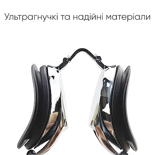 Окуляри для плавання Renvo Sаnda Pro Уні Anti-fog Чорний OSFM (2SG120-0110) - фото 7