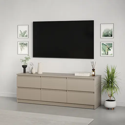 Тумба під телевізор MebelStar Нео 6Ш 150x43x53 см Кашемір (MBS-1282)