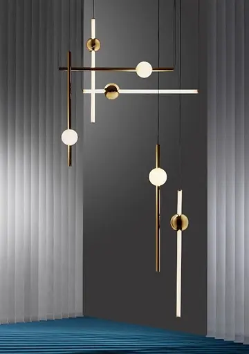 Светильник подвесной KLOODI DECO PE-HX096G D10xH90 3K GD - фото 4