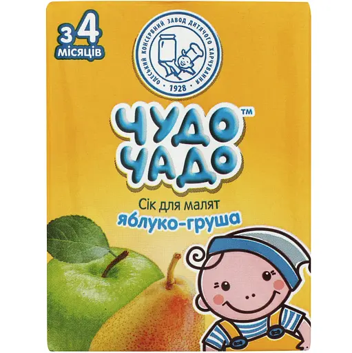 Упаковка сока Чудо-Чадо Яблочно-грушевый с мякотью 3.6 л (200 мл х 18 шт.) - фото 2