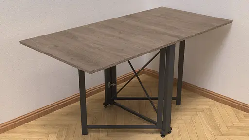 Стіл-книга трансформер Оріон 2 Ferrum-decor 750x1520x730 Чорний метал ДСП Дуб Сонома Трюфель 16 мм (FRD-104587) - фото 3