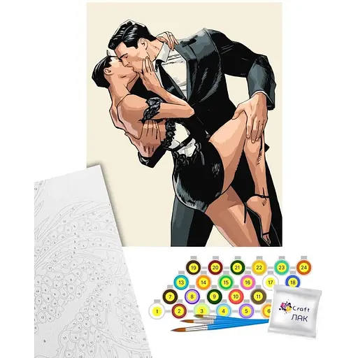 Картина за номерами Art Craft Поцілунок по той бік ночі 40х50 см (16142-АС) - фото 1