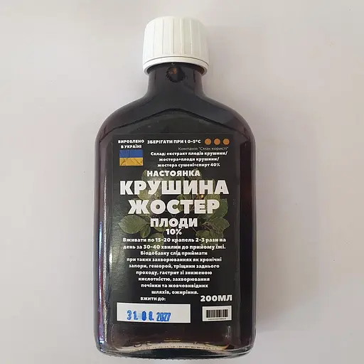 Настойка на плодах крушины/жостера 200 мл - фото 1