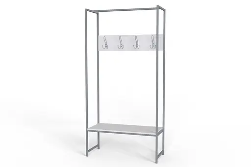 Вішалка модульна підлогова Ferrum-decor Треліс 12 180x90x38 сірий ДСП Білий 16мм (FRD-104319) - фото 4