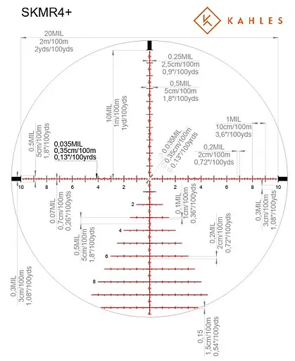 Оптический прицел KAHLES K540i DLR CCW 5-40x56 (36 мм) illum. Skmr4+ w-right FFP - фото 3
