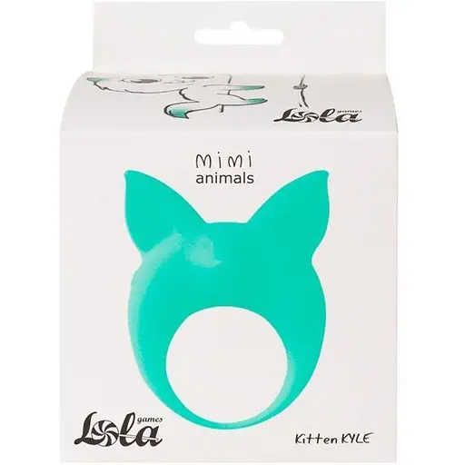 Виброкольцо Lola Games MiMi Animals Kitten Kyle 7.8 см зеленое - фото 2