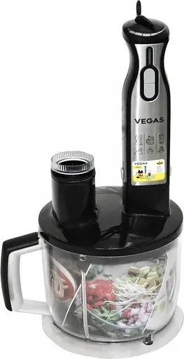 Многофункциональный погружной блендер Vegas VHB-1222NS 4 в 1 домашний электрический - фото 3