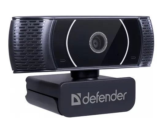Веб-камера Defender G-lens 2590 QHD 2K 3.7Мп 1440p з прищіпкою Чорний