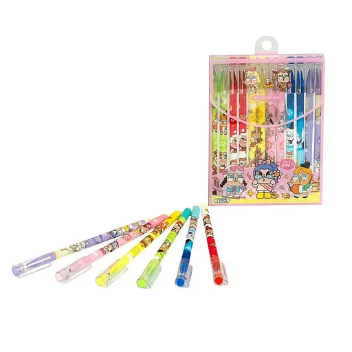 Ручка пишет-стирает 2033(Blue) синяя, упаковка 12 шт