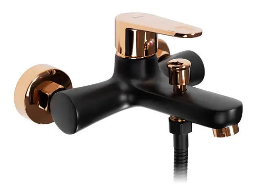 Змішувач для ванни Rea Mild black rose gold REA-B4813 Чорний - фото 3