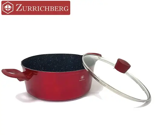 Каструля Zurrichberg ZB-2043 з антипригарним покриттям 25см чавунна з кришкою - фото 3