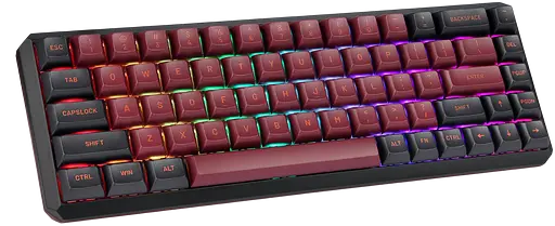 Клавіатура бездротова Motospeed Darmoshark K5 Gateron Red RGB Red-Black (dmk5rbgr) - фото 2