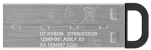 Flash Drives Kingston DataTraveler Kyson 256GB USB 3.2 (DTKN/256GB) Silver/Black (6622890) - фото 4