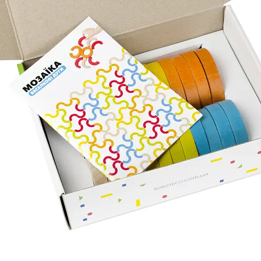 Дерев'яна розвиваюча гра "Райдужні дуги" Igroteco 900507 мозаїка-балансир - фото 3