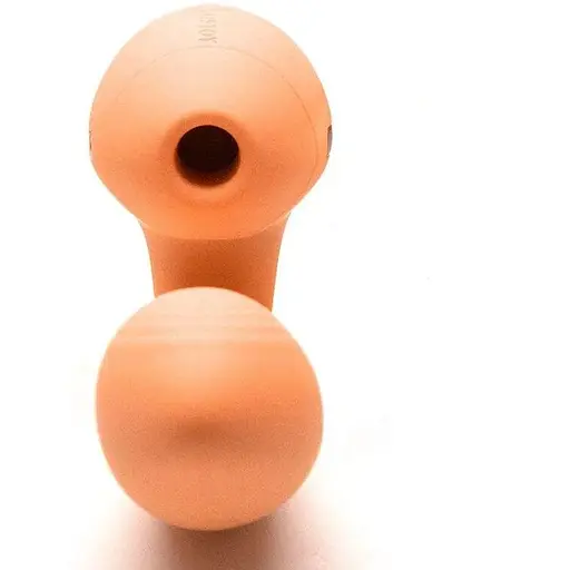 Вакуумный вибратор KisToy Tina Mini Violet вагинально-клиторальный Orange - фото 3