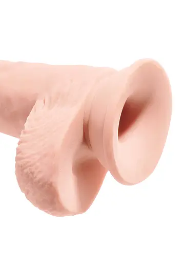 Фалоімітатор King Cock With Balls 10 Inch 25.4 см тілесний - фото 3