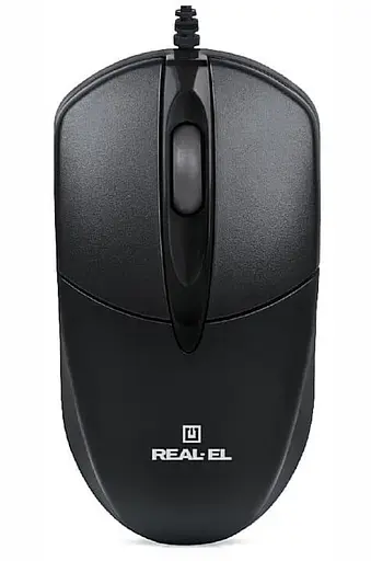 Мышь Real-EL RM-211 USB Black (EL123200001) - фото 1