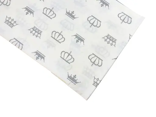 Хлопковая пеленка Moontime 100х80см "Короны серые" - фото 1