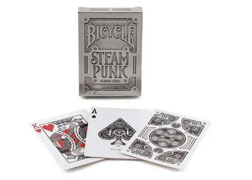 Карти гральні United States Playing Card Company Bicycle Steampunk (silver) (01990) - фото 4