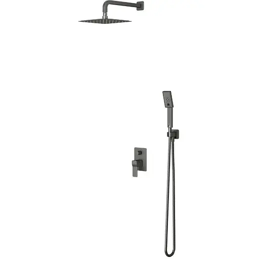 Душова система прихованого монтажу Omnires Slide graphite SYSSL12GR, Графіт - фото 1