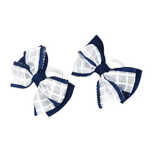 Резинки для волосся Подвійний бантик La-beauty 0101-146 в упаковці 12 шт - фото 3