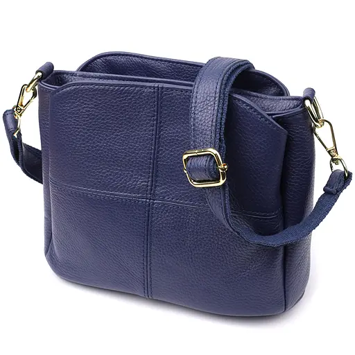 Женская сумка Vintage из натуральной кожи с тремя отделениями 22.5х16.5х11.5 см sum0027571 - фото 5