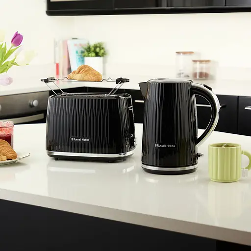 Тостер Russell Hobbs Eden 800 Вт пластик підігрів розморожування чорний - фото 8