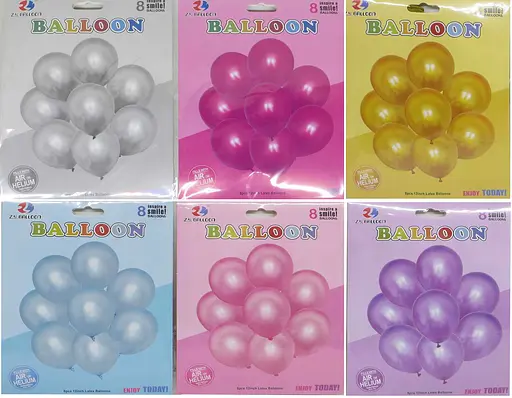 Набор латексных шаров, 8 шт., 30 см (в ассортименте) - фото 2