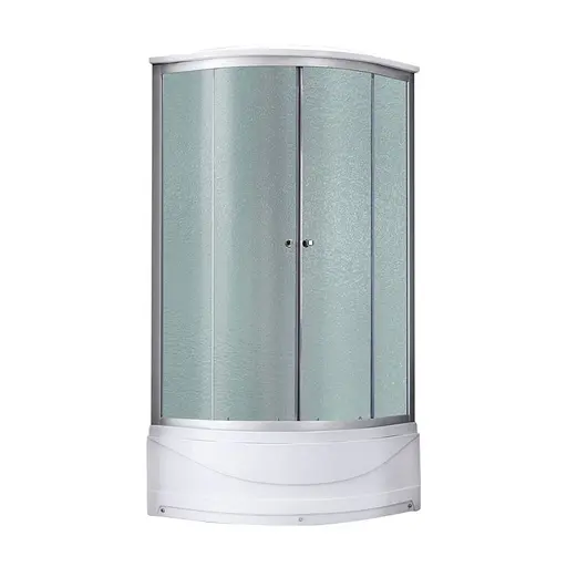 Душевой бокс Lidz Tani SB90x90.SAT.HIGH.FR Frost, Хром матовый, матовый, хром матовый - фото 1