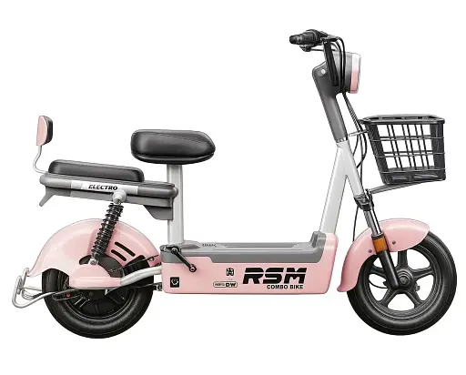 Електроскутер Двомісний Corso RSM-60093 (500W; 48V/20Ah) Рожевий - фото 2
