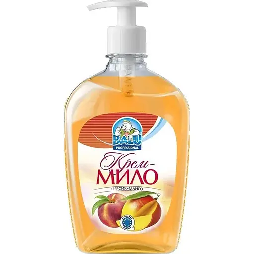 Рідке крем-мило Balu Персик-Манго флакон з дозатором 500 мл