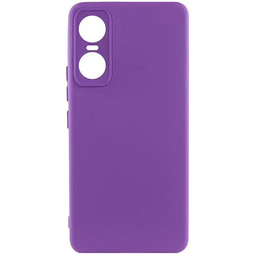 Чехол Silicone Cover Lakshmi Full Camera A для Tecno Pop 6 Pro Фиолетовый / Purple