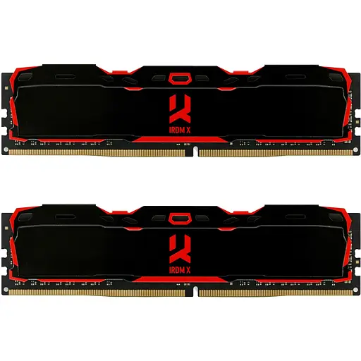 Модуль памяти DDR4 Goodram Iridium X 32GB (2x16GB) 3200MHz Black (IR-X3200D464L16A/32GDC) [148719]