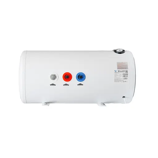 Водонагрівач Willer Horizon, 2 кВт, мокрий ТЕН, 80 л, циліндричний, горизонтальний, білий (EH80RI-Horizon) - фото 4