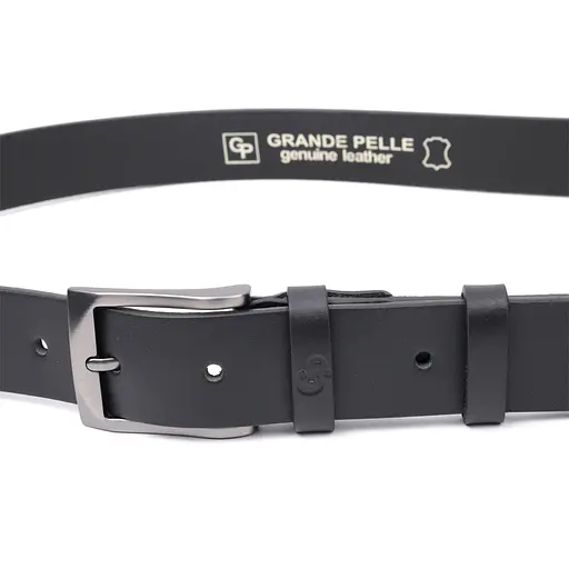 Ремінь шкіряний Grande Pelle чоловічий 3,4х120 см acs0026883 - фото 3