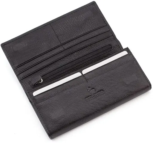 Кожаный женский кошелек Marco Coverna 18.5х9х3 см acs0024488 - фото 3