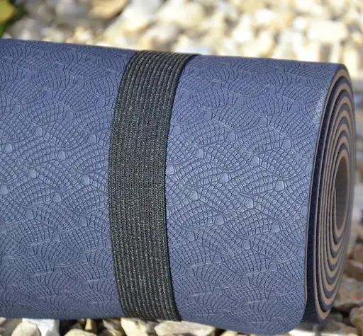 Коврик для йоги и фитнеса PowerPlay 4150 TPE Premium Performance Mat Синий (183x61x0.6) (PP_4150_Blue) - фото 5