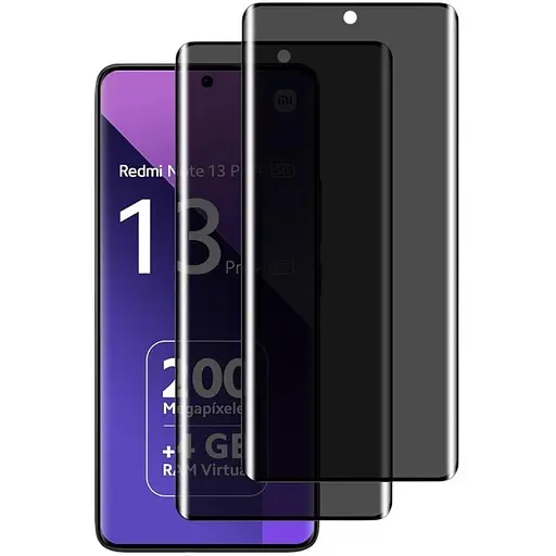 Защитное стекло DK для Xiaomi Poco X7 3D Антишпион Full Glue 020542 black 2 шт.