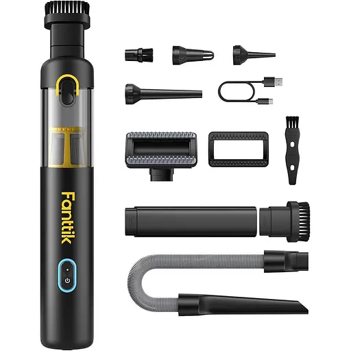 Автомобильный пылесос Fanttik Slim V8 Apex, портативный мини-бесшнурный ручной пылесос 4-в-1 с всасыванием 19000pa