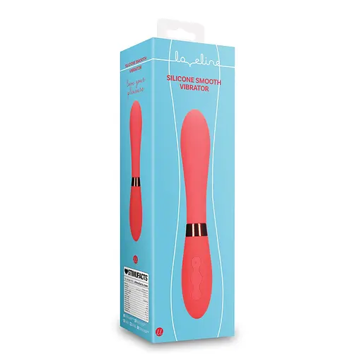 Вібратор Loveline Smooth Silicone G-Spot 20.5 см червоний - фото 10