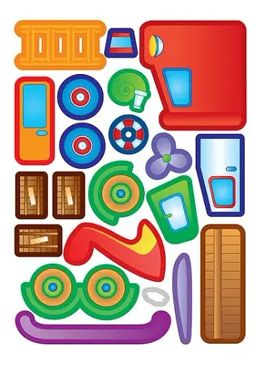 Аплікації-наліпки. Транспорт - фото 5