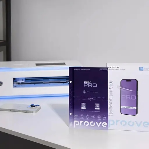 Защитная пленка гидрогелевая Proove Hydrogel Screen Protective PRO Size S Clear + бесплатная поклейка [61875] - фото 3