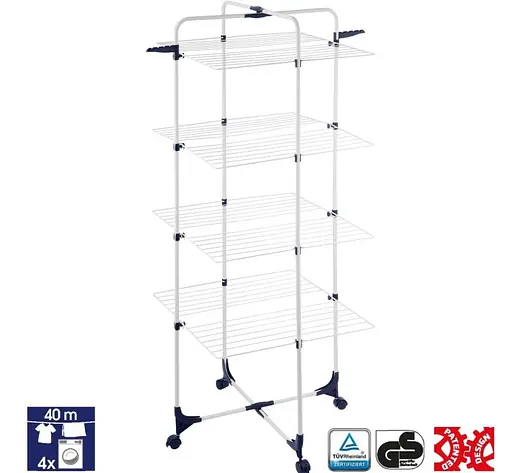 Сушарка для білизни підлогова Casa Si Exo 4 White (CS92166E04IT) - фото 2