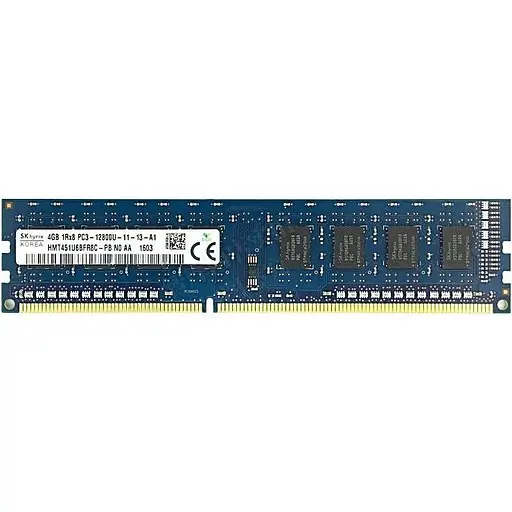 Оперативна пам'ять Hynix DDR3 4GB 1600MHz 1Rx8 PC3-12800, non-ECC Unbuffered Б/В