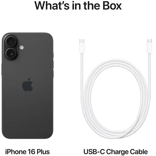 Смартфон Apple iPhone 16 Plus 128GB Black (MXVU3) - фото 8