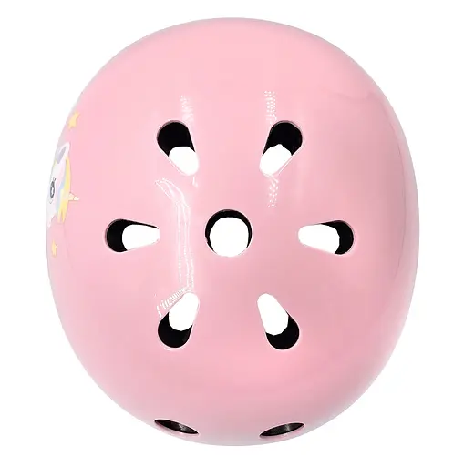 Комплект дитячий шолом та захист Yongkang GB24429-2009 S (5-9 р) рожевий єдиноріг (G0001136) - фото 6